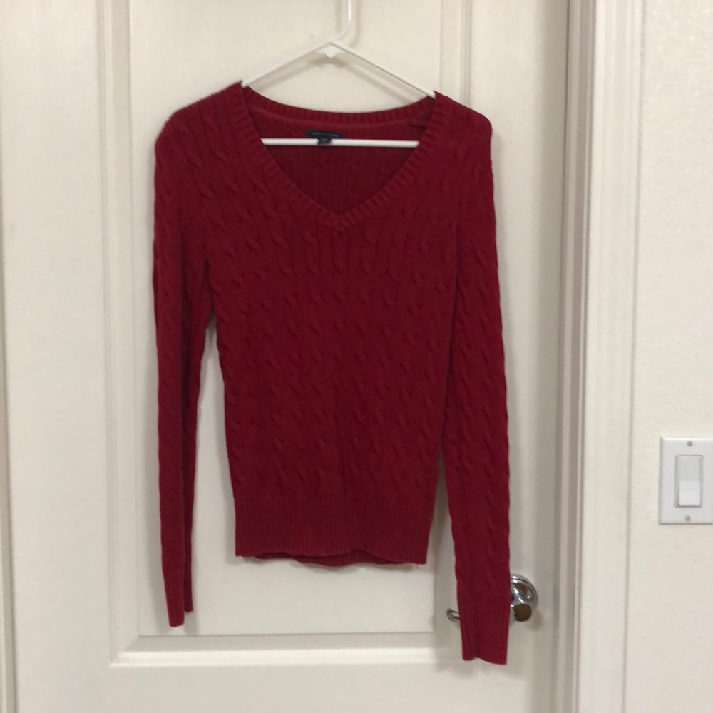 red sweater